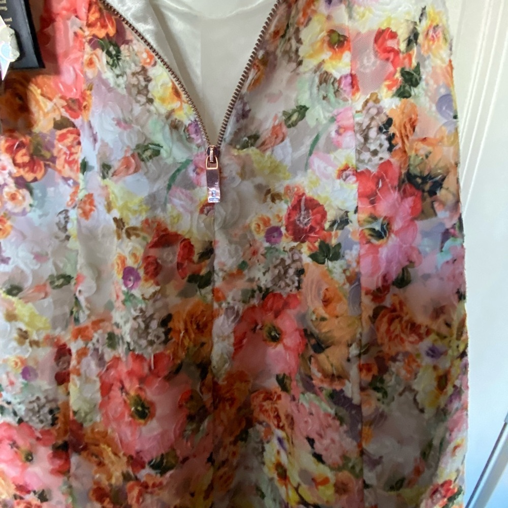 NWT Runway Ted Baker Senona Dress Size 4 Floral - Picture 12 of 16